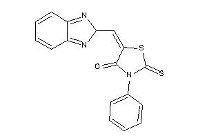 5-(2H-benzimidazol-2-ylmethylene)-3-phenyl-2-thioxo-thiazolidin-4-one