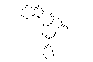 N-[5-(2H-benzimidazol-2-ylmethylene)-4-keto-2-thioxo-thiazolidin-3-yl]benzamide