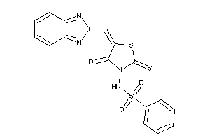 N-[5-(2H-benzimidazol-2-ylmethylene)-4-keto-2-thioxo-thiazolidin-3-yl]benzenesulfonamide