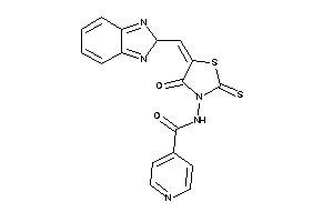 N-[5-(2H-benzimidazol-2-ylmethylene)-4-keto-2-thioxo-thiazolidin-3-yl]isonicotinamide