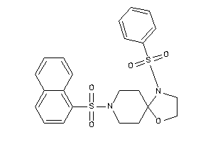 1-besyl-8-(1-naphthylsulfonyl)-4-oxa-1,8-diazaspiro[4.5]decane