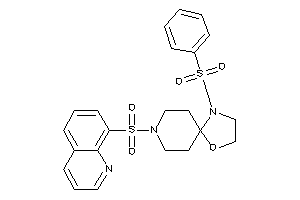 1-besyl-8-(8-quinolylsulfonyl)-4-oxa-1,8-diazaspiro[4.5]decane