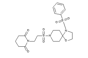 1-[2-[(1-besyl-4-oxa-1,8-diazaspiro[4.5]decan-8-yl)sulfonyl]ethyl]piperidine-2,6-quinone