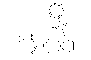 1-besyl-N-cyclopropyl-4-oxa-1,8-diazaspiro[4.5]decane-8-carboxamide