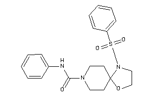 1-besyl-N-phenyl-4-oxa-1,8-diazaspiro[4.5]decane-8-carboxamide