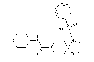 1-besyl-N-cyclohexyl-4-oxa-1,8-diazaspiro[4.5]decane-8-carboxamide