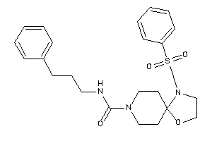 1-besyl-N-(3-phenylpropyl)-4-oxa-1,8-diazaspiro[4.5]decane-8-carboxamide