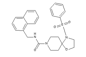 1-besyl-N-(1-naphthylmethyl)-4-oxa-1,8-diazaspiro[4.5]decane-8-carboxamide