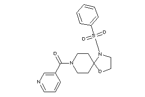 (1-besyl-4-oxa-1,8-diazaspiro[4.5]decan-8-yl)-(3-pyridyl)methanone