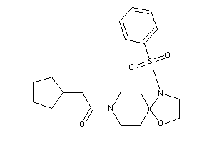 1-(1-besyl-4-oxa-1,8-diazaspiro[4.5]decan-8-yl)-2-cyclopentyl-ethanone