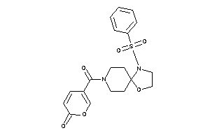 5-(1-besyl-4-oxa-1,8-diazaspiro[4.5]decane-8-carbonyl)pyran-2-one