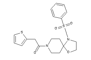 1-(1-besyl-4-oxa-1,8-diazaspiro[4.5]decan-8-yl)-2-(2-thienyl)ethanone