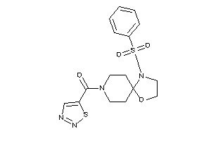 (1-besyl-4-oxa-1,8-diazaspiro[4.5]decan-8-yl)-(thiadiazol-5-yl)methanone