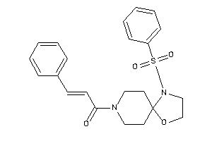 1-(1-besyl-4-oxa-1,8-diazaspiro[4.5]decan-8-yl)-3-phenyl-prop-2-en-1-one