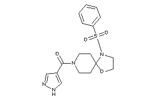 (1-besyl-4-oxa-1,8-diazaspiro[4.5]decan-8-yl)-(1H-pyrazol-4-yl)methanone