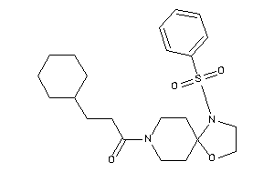 1-(1-besyl-4-oxa-1,8-diazaspiro[4.5]decan-8-yl)-3-cyclohexyl-propan-1-one