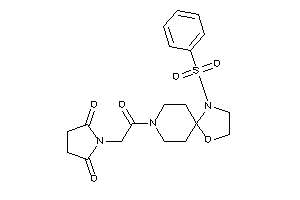 1-[2-(1-besyl-4-oxa-1,8-diazaspiro[4.5]decan-8-yl)-2-keto-ethyl]pyrrolidine-2,5-quinone