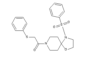 1-(1-besyl-4-oxa-1,8-diazaspiro[4.5]decan-8-yl)-2-(phenylthio)ethanone