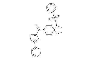 (1-besyl-4-oxa-1,8-diazaspiro[4.5]decan-8-yl)-(5-phenylisoxazol-3-yl)methanone