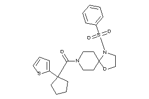 (1-besyl-4-oxa-1,8-diazaspiro[4.5]decan-8-yl)-[1-(2-thienyl)cyclopentyl]methanone