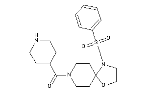 (1-besyl-4-oxa-1,8-diazaspiro[4.5]decan-8-yl)-(4-piperidyl)methanone