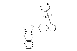 3-(1-besyl-4-oxa-1,8-diazaspiro[4.5]decane-8-carbonyl)coumarin