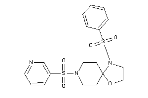 1-besyl-8-(3-pyridylsulfonyl)-4-oxa-1,8-diazaspiro[4.5]decane