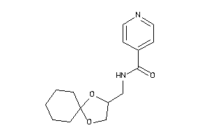 N-(1,4-dioxaspiro[4.5]decan-3-ylmethyl)isonicotinamide