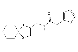 N-(1,4-dioxaspiro[4.5]decan-3-ylmethyl)-2-(2-thienyl)acetamide