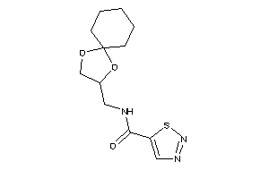 N-(1,4-dioxaspiro[4.5]decan-3-ylmethyl)thiadiazole-5-carboxamide