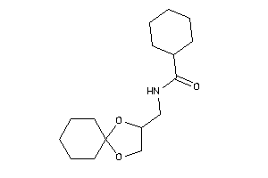 N-(1,4-dioxaspiro[4.5]decan-3-ylmethyl)cyclohexanecarboxamide