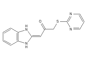 1-(1,3-dihydrobenzimidazol-2-ylidene)-3-(2-pyrimidylthio)acetone