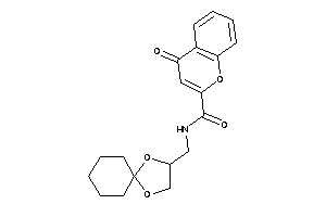 N-(1,4-dioxaspiro[4.5]decan-3-ylmethyl)-4-keto-chromene-2-carboxamide