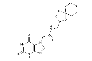 2-(2,6-diketo-3H-purin-7-yl)-N-(1,4-dioxaspiro[4.5]decan-3-ylmethyl)acetamide