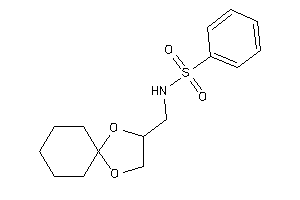 N-(1,4-dioxaspiro[4.5]decan-3-ylmethyl)benzenesulfonamide