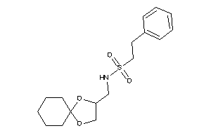 N-(1,4-dioxaspiro[4.5]decan-3-ylmethyl)-2-phenyl-ethanesulfonamide