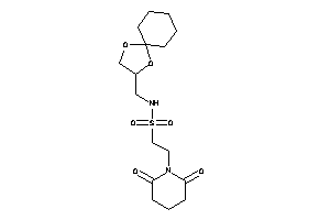 N-(1,4-dioxaspiro[4.5]decan-3-ylmethyl)-2-glutarimido-ethanesulfonamide