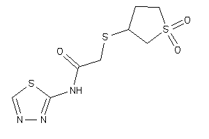 2-[(1,1-diketothiolan-3-yl)thio]-N-(1,3,4-thiadiazol-2-yl)acetamide
