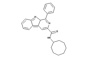 Image of N-cyclooctyl-1-phenyl-9aH-$b-carboline-3-carboxamide