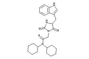 N,N-dicyclohexyl-2-[4-(1H-indol-3-ylmethyl)-2,5-diketo-imidazolidin-1-yl]acetamide