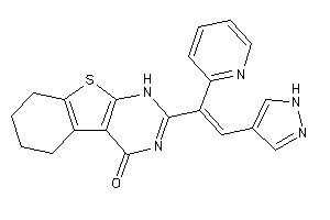 2-[2-(1H-pyrazol-4-yl)-1-(2-pyridyl)vinyl]-5,6,7,8-tetrahydro-1H-benzothiopheno[2,3-d]pyrimidin-4-one