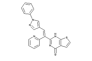 2-[2-(1-phenylpyrazol-4-yl)-1-(2-pyridyl)vinyl]-1H-thieno[2,3-d]pyrimidin-4-one