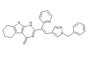 2-[2-(1-benzylpyrazol-4-yl)-1-(2-pyridyl)vinyl]-5,6,7,8-tetrahydro-1H-benzothiopheno[2,3-d]pyrimidin-4-one