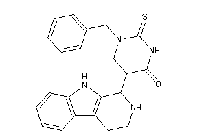 Image of 1-benzyl-5-(2,3,4,9-tetrahydro-1H-$b-carbolin-1-yl)-2-thioxo-hexahydropyrimidin-4-one