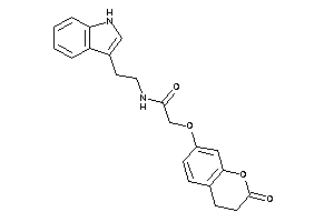 N-[2-(1H-indol-3-yl)ethyl]-2-(2-ketochroman-7-yl)oxy-acetamide