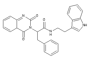 2-(2,4-diketo-4aH-quinazolin-3-yl)-N-[2-(1H-indol-3-yl)ethyl]-3-phenyl-propionamide