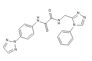 N-[(4-phenyl-1,2,4-triazol-3-yl)methyl]-N'-[4-(triazol-2-yl)phenyl]oxamide