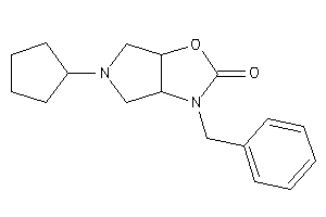 3-benzyl-5-cyclopentyl-3a,4,6,6a-tetrahydropyrrolo[3,4-d]oxazol-2-one
