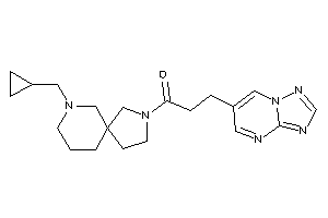 1-[7-(cyclopropylmethyl)-3,7-diazaspiro[4.5]decan-3-yl]-3-([1,2,4]triazolo[1,5-a]pyrimidin-6-yl)propan-1-one