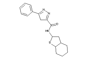 N-(2,3,3a,4,5,6,7,7a-octahydrobenzothiophen-2-yl)-5-phenyl-4H-pyrazole-3-carboxamide
